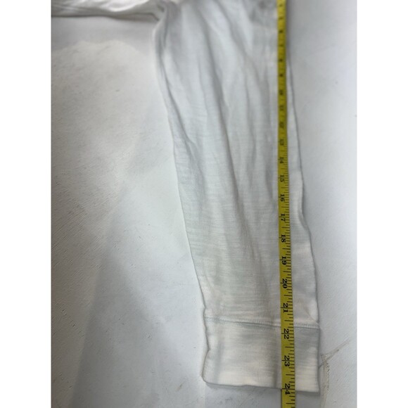 Faherty Hoodie Mens XL White Sunwashed Slub Pullover Hooded 100% Organic Cotton - Picture 6 of 8